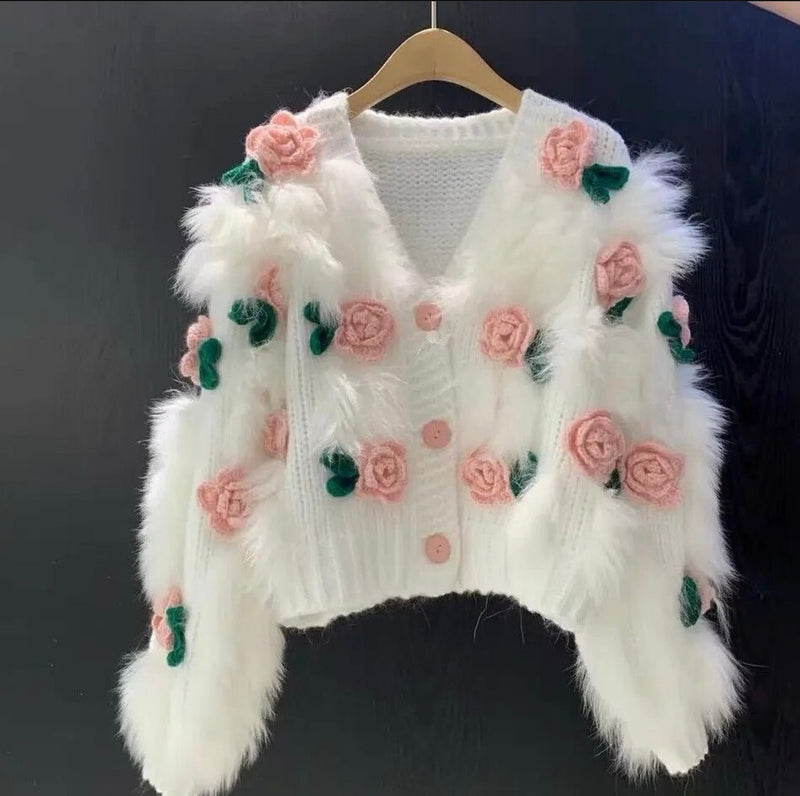 Blossom Embroidered Flower pullover - Hey Babe