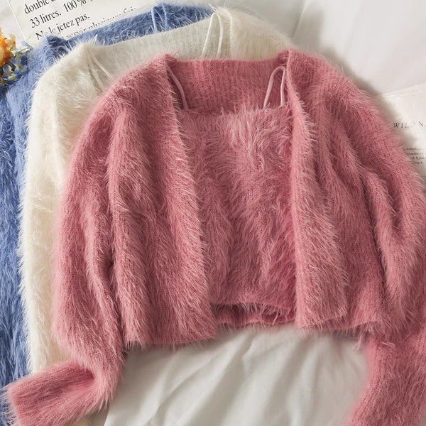 Ferina Fur Sweater Set - Hey Babe